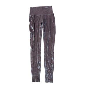 Lululemon Wunder Lounge High Rise Leggings 28" Velvet Spanish Oak Size 4
